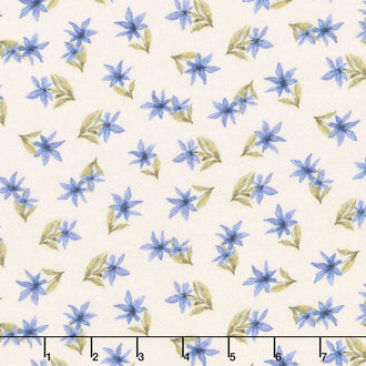 Morning Serenade - Flower Toss Cream Yardage