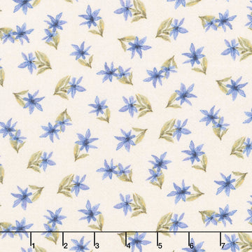 Morning Serenade - Flower Toss Cream Yardage