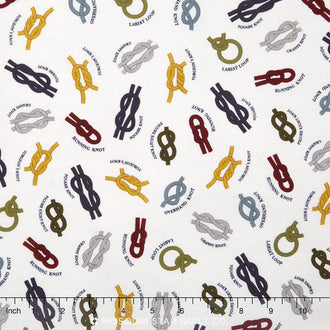 Modern Scouting - Scout Knots Off White Yardage