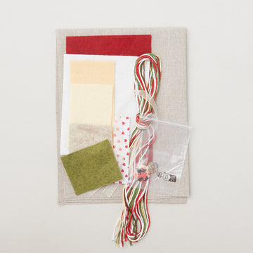 Chicken Pyramid Wool Felt Embroidery Applique Kit Alternative View #1