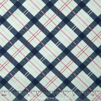 Enchanted - Plaid Navy Yardage