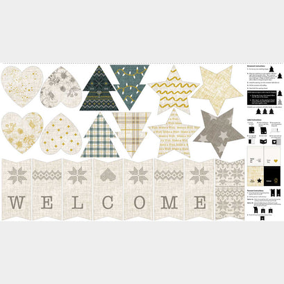 Winter Dreams - White Metallic Panel