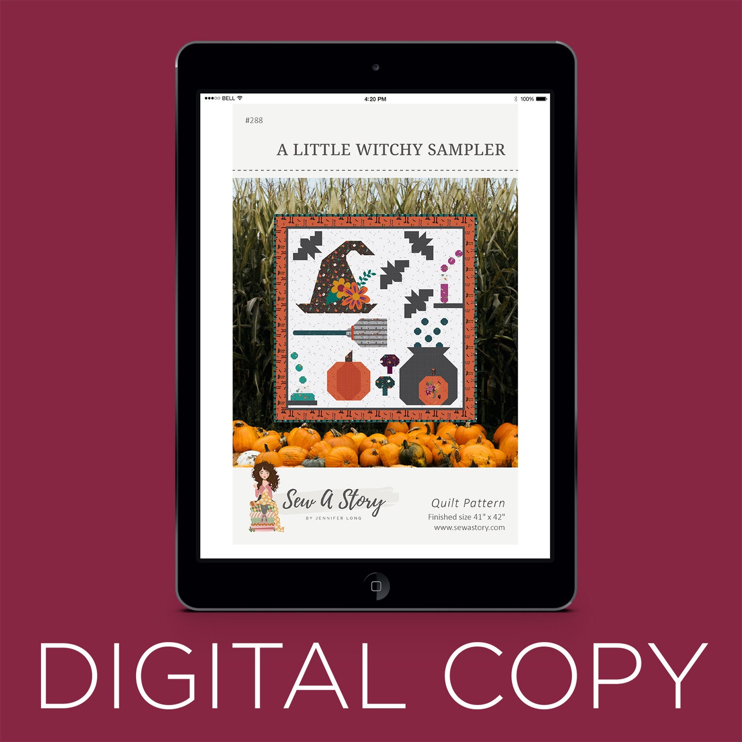 Digital Download - A Little Witchy Sampler Quilt Pattern Primary Image