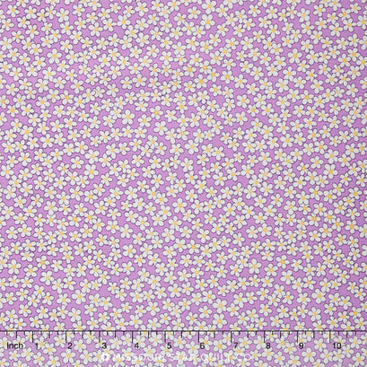 Lazy Daisy Baskets - Purple Pansies Yardage