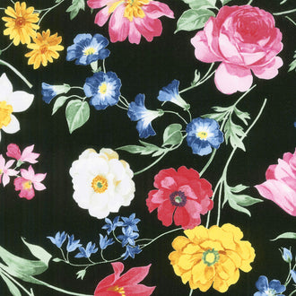 Afternoon Picnic - Main Black Yardage