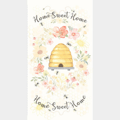 Home Sweet Home - Bee Hive Cream Panel