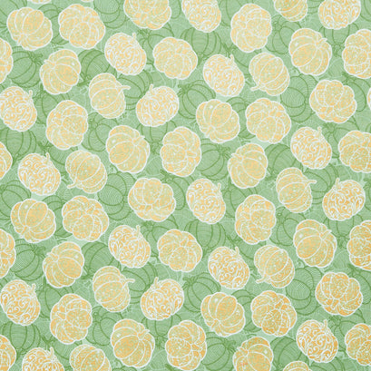 Sweet Pumpkin Spice - Pumpkins Basil Metallic Yardage