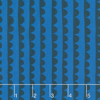 Night Rainbow - Scallop Blue Yardage