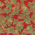 Holiday Flourish 11 - Holiday Branches Crimson Metallic Yardage