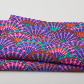 Kaffe Fassett - Stash Paper Fans Purple 2 Yard Cut