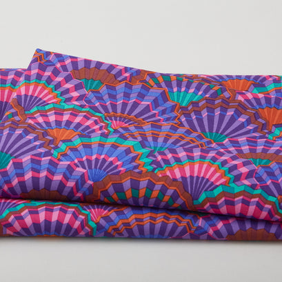Kaffe Fassett - Stash Paper Fans Purple 2 Yard Cut