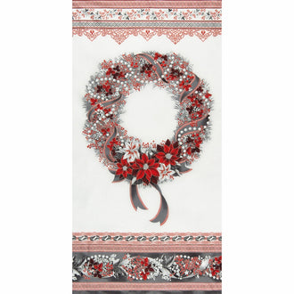 Holiday Flourish 8 - Silver Metallic Panel