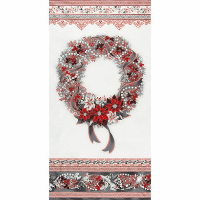 Holiday Flourish 8 - Silver Metallic Panel