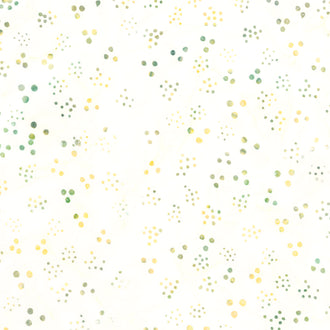 Tranquil Moments Batiks - Lots of Dots Snow Yardage