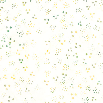 Tranquil Moments Batiks - Lots of Dots Snow Yardage