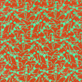 Toil and Trouble - Skeletons Dark Orange Glow in the Dark Yardage Alternative View #1