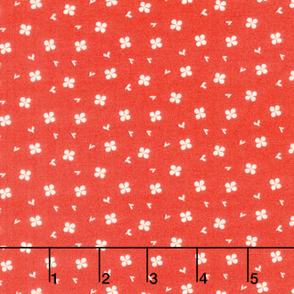 Here Comes the Sun - Daisies Red Yardage