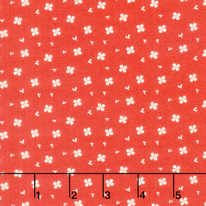 Here Comes the Sun - Daisies Red Yardage