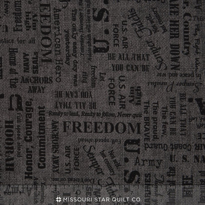 Because of the Brave - Black Yardage