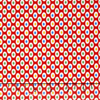 Toy Chest 2 - Toy Circle Red Yardage