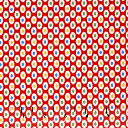 Toy Chest 2 - Toy Circle Red Yardage