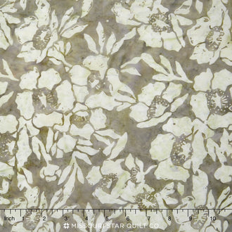 Tonga Batiks - Gotham Poppies Oyster Yardage