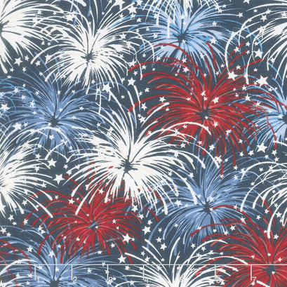 American Valor - Fireworks Navy Yardage