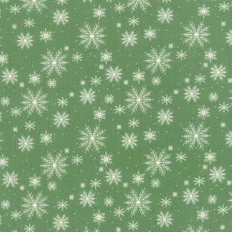 Once Upon a Christmas - Snowfall Evergreen Yardage