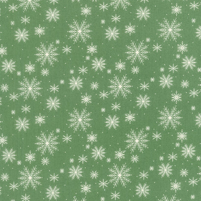 Once Upon a Christmas - Snowfall Evergreen Yardage