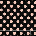 Bliss - Dots Black with Rose Gold Sparkle Yardage