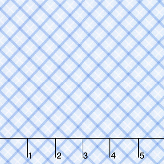 Special Delivery - Plaid Blue Yardage