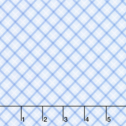 Special Delivery - Plaid Blue Yardage