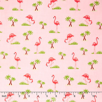 Novelty - Flamingos Pink Yardage