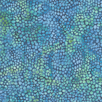 Turtle Cove Batiks - Rock Blue Marine Yardage