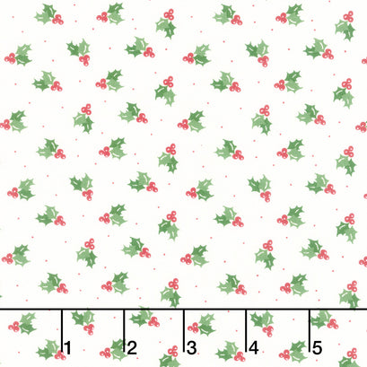 Once Upon a Christmas - Merry Berries Snow Yardage