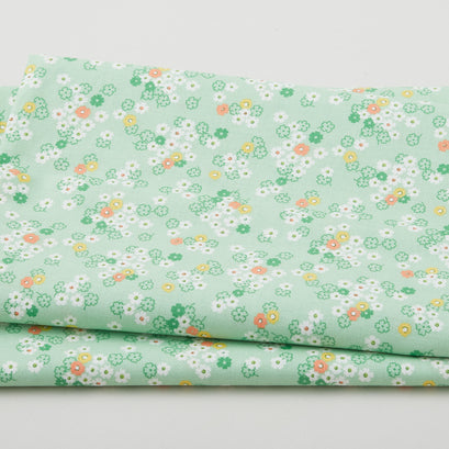 Nana Mae 8 Favorites - Floral Green 2 Yard Cut