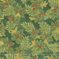Holiday Flourish 11 - Holiday Branches Holly Metallic Yardage