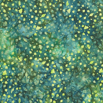 Breezy Batiks - Blowing Leaves Green Spinach Yardage Primary Image