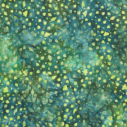 Breezy Batiks - Blowing Leaves Green Spinach Yardage