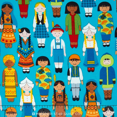It's a Kids World - Aqua Yardage