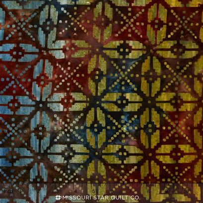 Artisan Batiks - Santa Fe Trail 5 Squares Russet Yardage