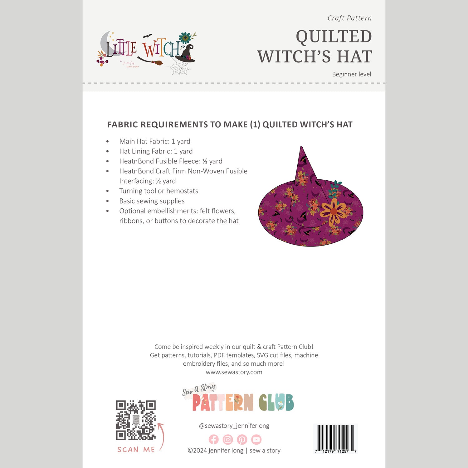 Simple Quilted Witch Hat Pattern Free Pdf Simple Quilted Witch Hat Pattern Free Pdf