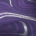 Holiday Flourish 11 - Peacock Marble Purple Metallic Yardage