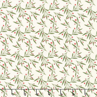 Christmas is in Town - Mistletoe Cream Yardage
