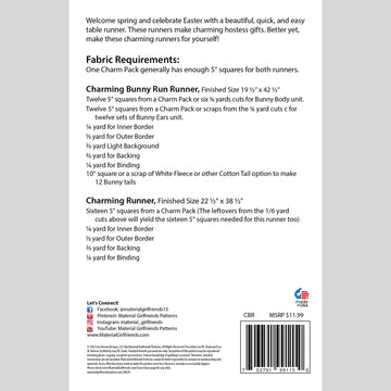 Charming Bunny Run Table Runner Pattern