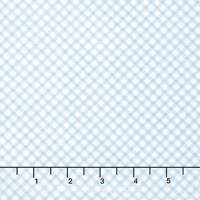Bunnies and Cream - Gingham Blue Yardage