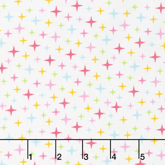 Fairy Garden - Garden Sparkle White Yardage