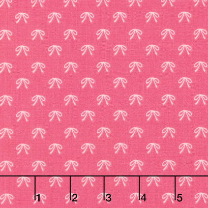 Guinevere - Bows Hot Pink Yardage