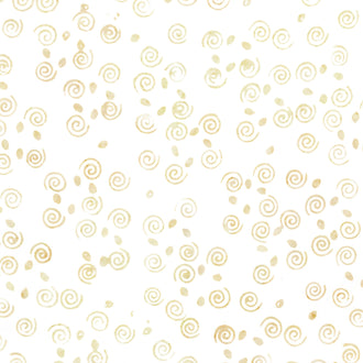 Misty Mornings Batiks - Swirls White Yardage