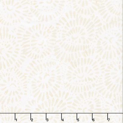 Tonga Batiks - Heron Bead Flowers Sand Yardage